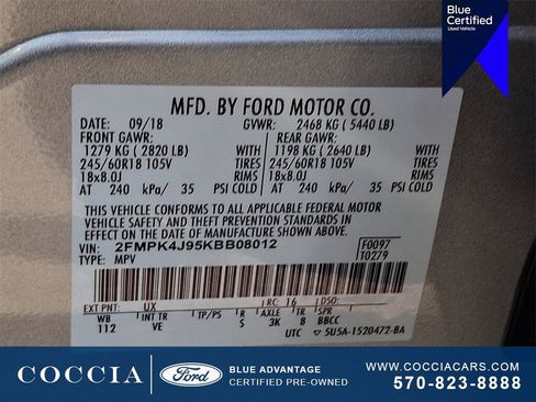 Certified 2019 Ford Edge SEL w/ Equipment Group 201A image 25