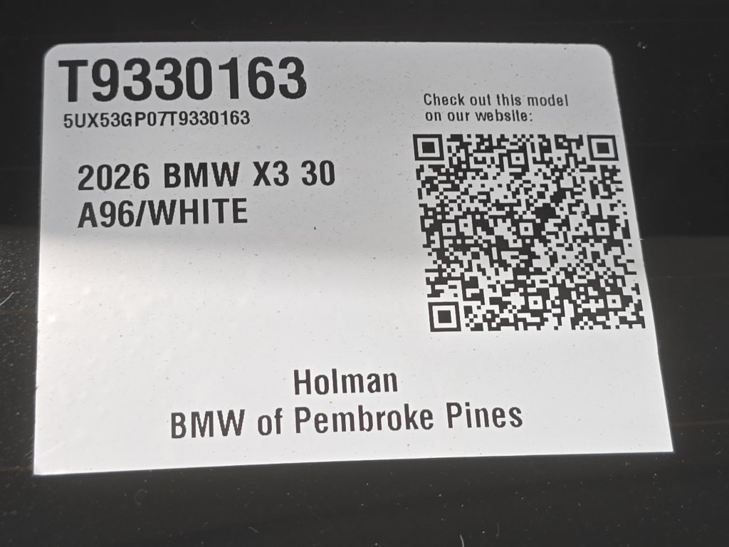 Used 2026 BMW X3 xDrive30i w/ Convenience Package AWD/4WD image 27