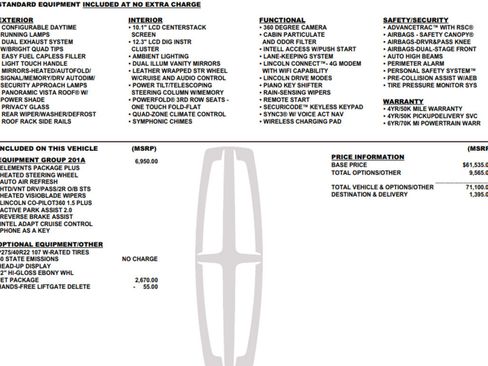 Certified 2023 Lincoln Aviator Reserve w/ Equipment Group 201A image 17