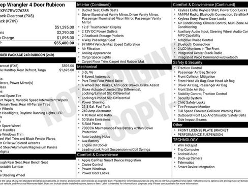 Used 2024 Jeep Wrangler Unlimited Rubicon AWD/4WD image 2