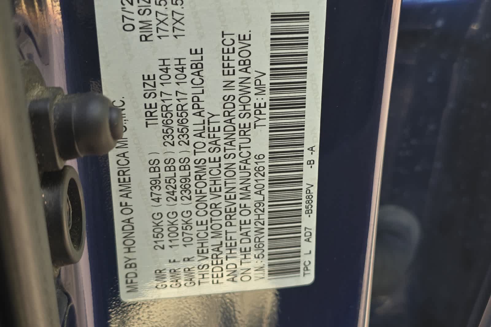 Used 2020 Honda CR-V LX image 27