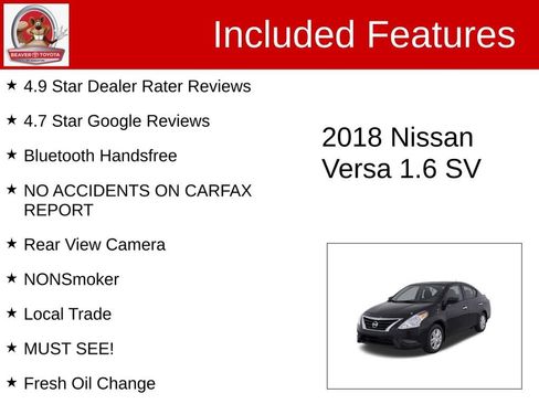 Used 2018 Nissan Versa SV FWD image 4