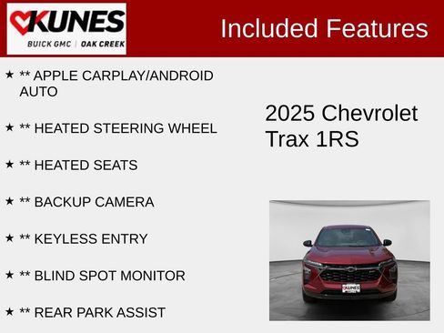 Used 2025 Chevrolet Trax RS w/ Driver Confidence Package FWD image 2
