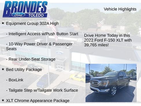 Used 2022 Ford F150 XLT w/ Equipment Group 302A High AWD/4WD image 17
