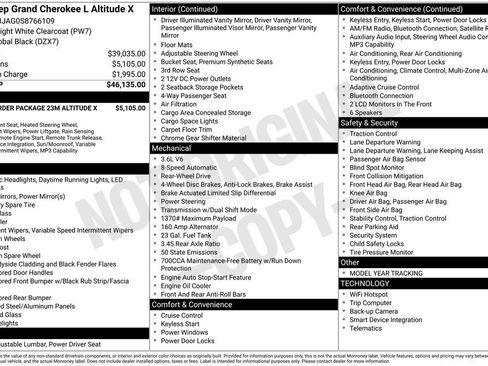 New 2025 Jeep Grand Cherokee L Altitude image 5