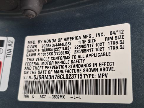 Used 2012 Honda CR-V EX-L image 35