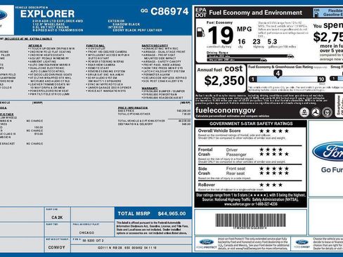 Used 2016 Ford Explorer Limited AWD/4WD image 5