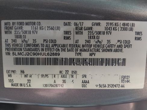 Used 2017 Lincoln MKC Select w/ Select Plus Package image 33