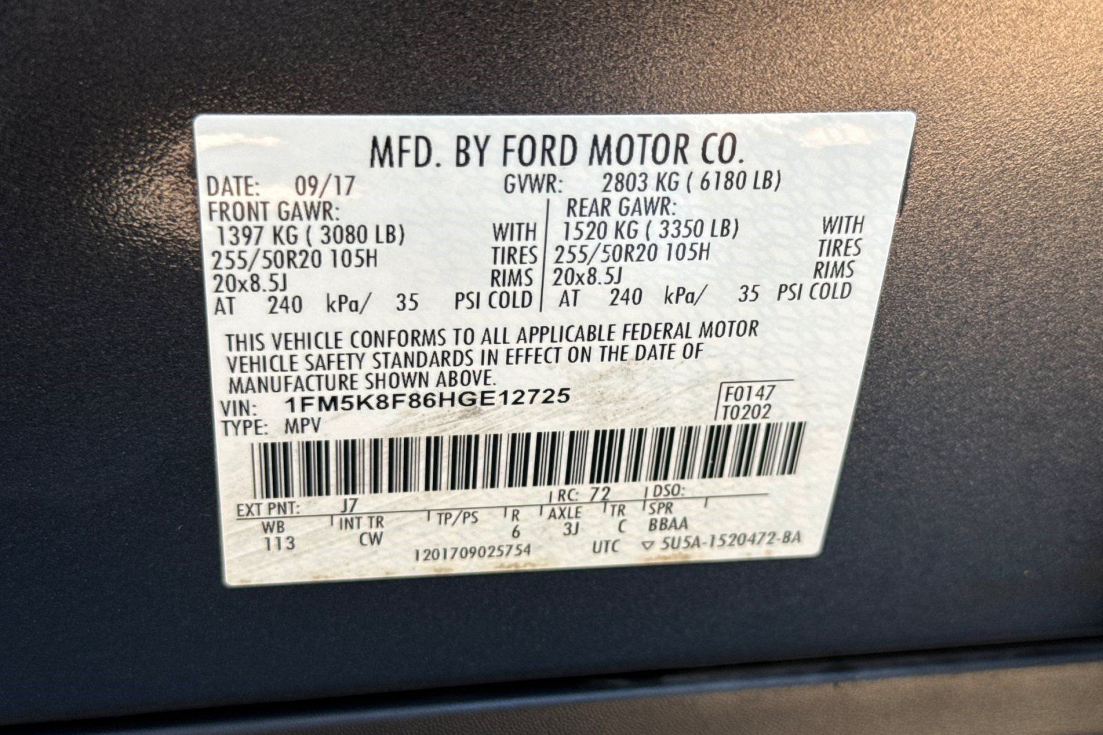 Used 2017 Ford Explorer Limited w/ Equipment Group 301A AWD/4WD image 41