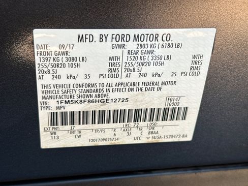 Used 2017 Ford Explorer Limited w/ Equipment Group 301A AWD/4WD image 41