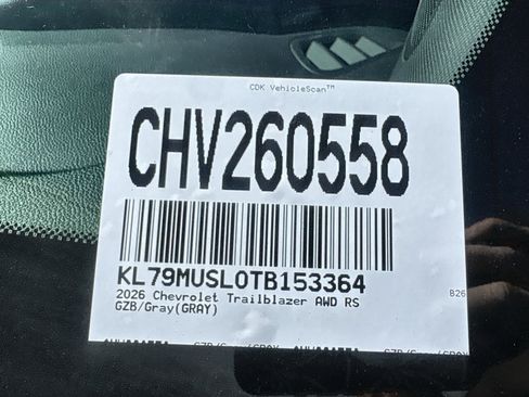 New 2026 Chevrolet TrailBlazer RS w/ Convenience Package image 34