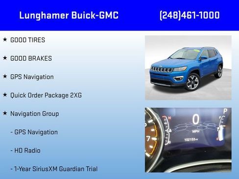 Used 2017 Jeep Compass Limited w/ Navigation Group image 6