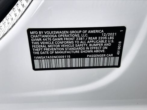 Used 2022 Volkswagen Passat 2.0T SE image 31
