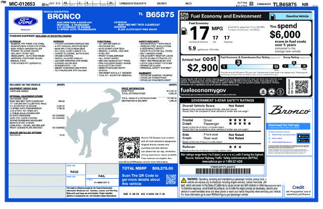 New 2026 Ford Bronco Heritage Edition AWD/4WD image 5