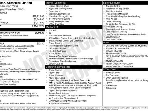 Used 2022 Subaru Crosstrek 2.5i Limited w/ Popular Package #4A image 35