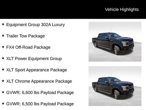 Used 2019 Ford F150 XLT w/ Equipment Group 302A Luxury AWD/4WD image 8
