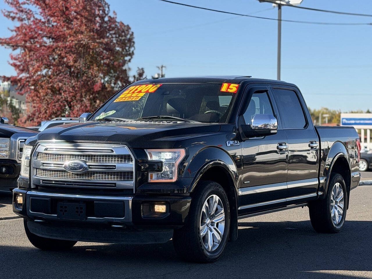 Used 2015 Ford F150 Platinum w/ Max Trailer Tow Package AWD/4WD image 3