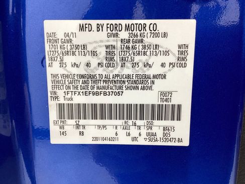 Used 2011 Ford F150 FX4 w/ FX Plus Pkg image 47