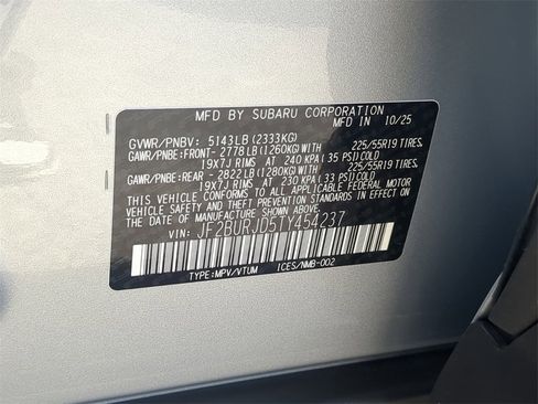 New 2026 Subaru Outback Touring XT image 34