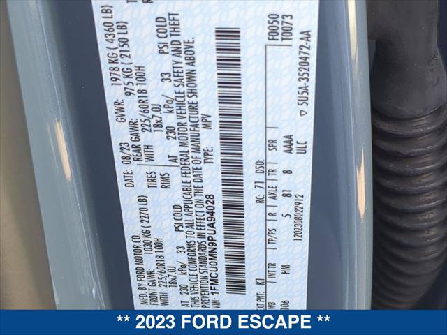 Certified 2023 Ford Escape ST-Line w/ Tech Pack #1 FWD image 24