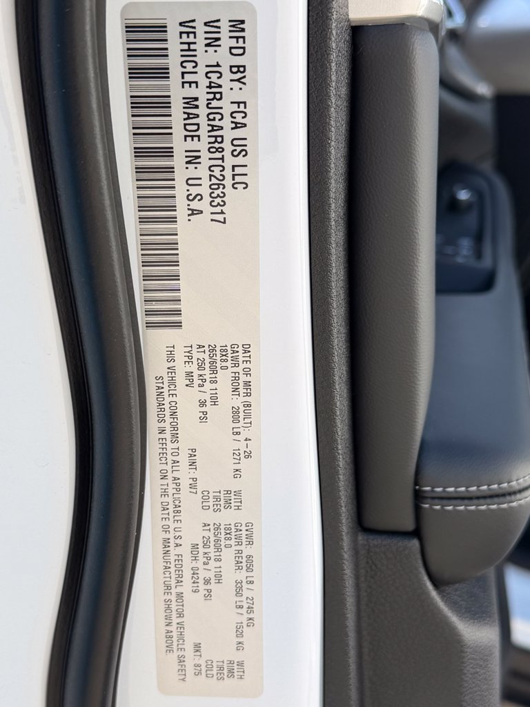 New 2026 Jeep Grand Cherokee Altitude RWD image 22