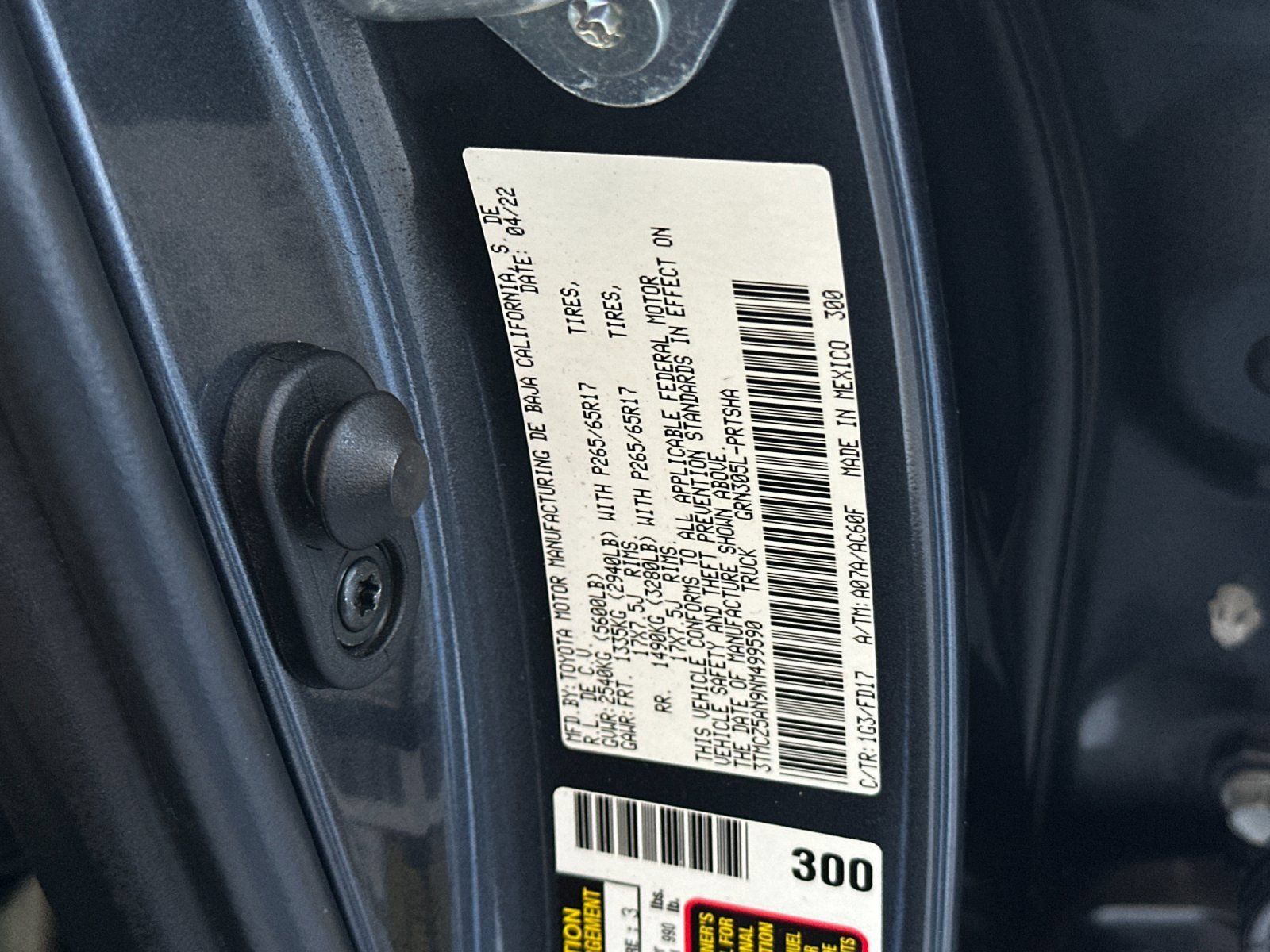 Used 2022 Toyota Tacoma TRD Sport w/ Technology Package AWD/4WD image 28