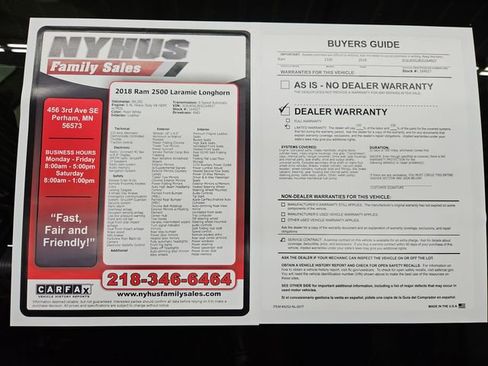 Used 2018 RAM 2500 Longhorn w/ Convenience Group image 55