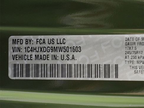 Used 2021 Jeep Wrangler Unlimited Sport image 16