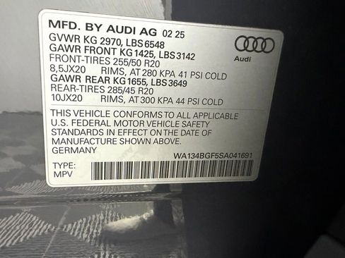Used 2025 Audi Q6 e-tron Prestige w/ Black Warm Weather Package AWD/4WD image 36