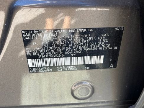 Used 2014 Toyota RAV4 XLE image 15