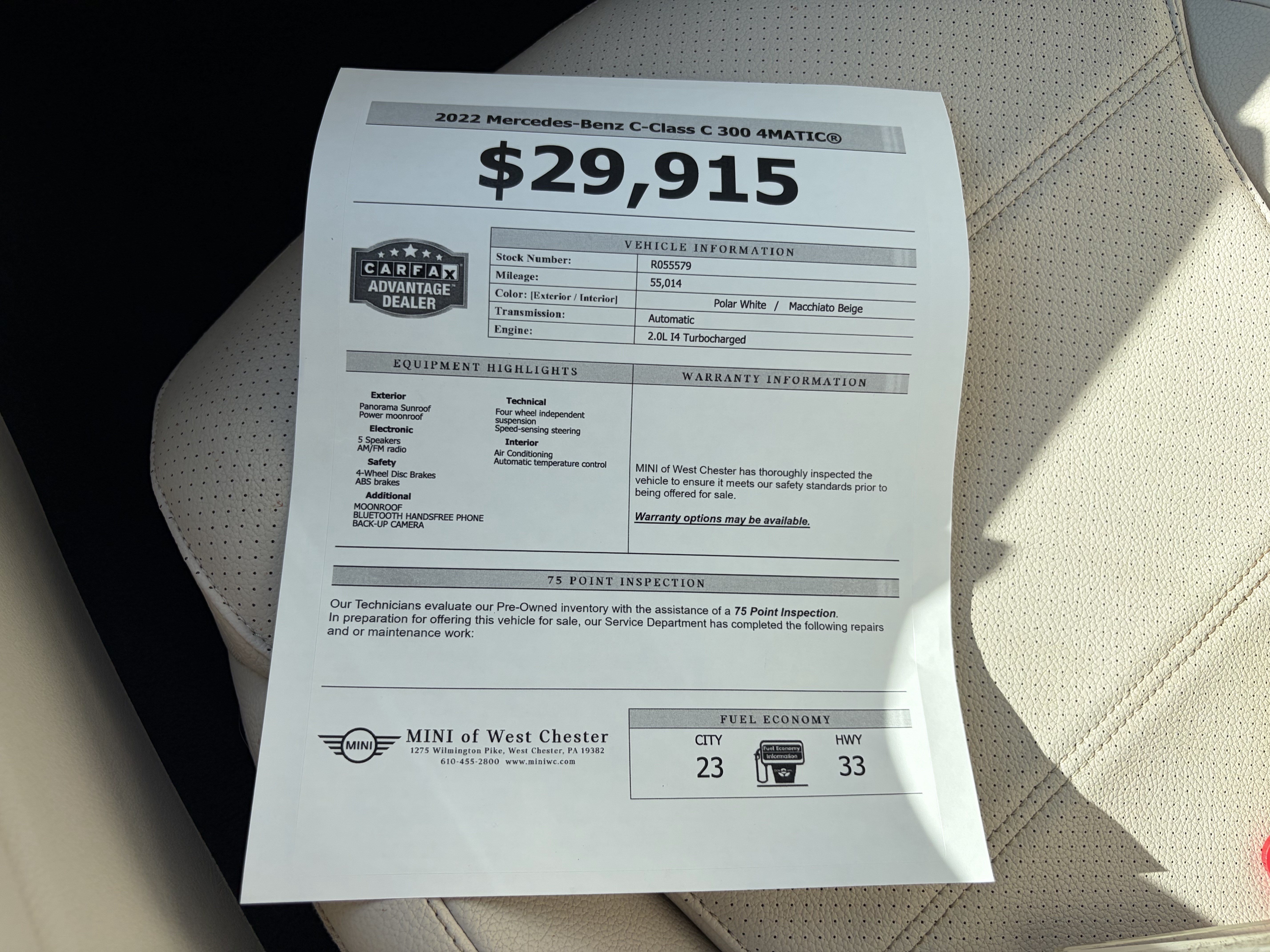 Used 2022 Mercedes-Benz C 300 4MATIC Sedan image 18