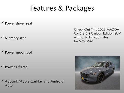 Certified 2023 MAZDA CX-5 Carbon Edition AWD/4WD image 4