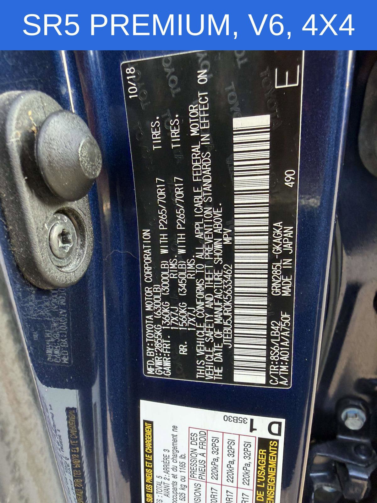 Used 2019 Toyota 4Runner SR5 Premium AWD/4WD image 25