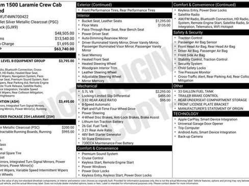 Used 2021 RAM 1500 Laramie AWD/4WD image 36