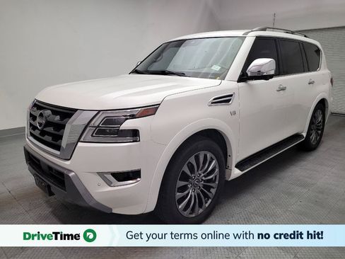 Used 2021 Nissan Armada Platinum w/ Captain's Chairs Package RWD image 1