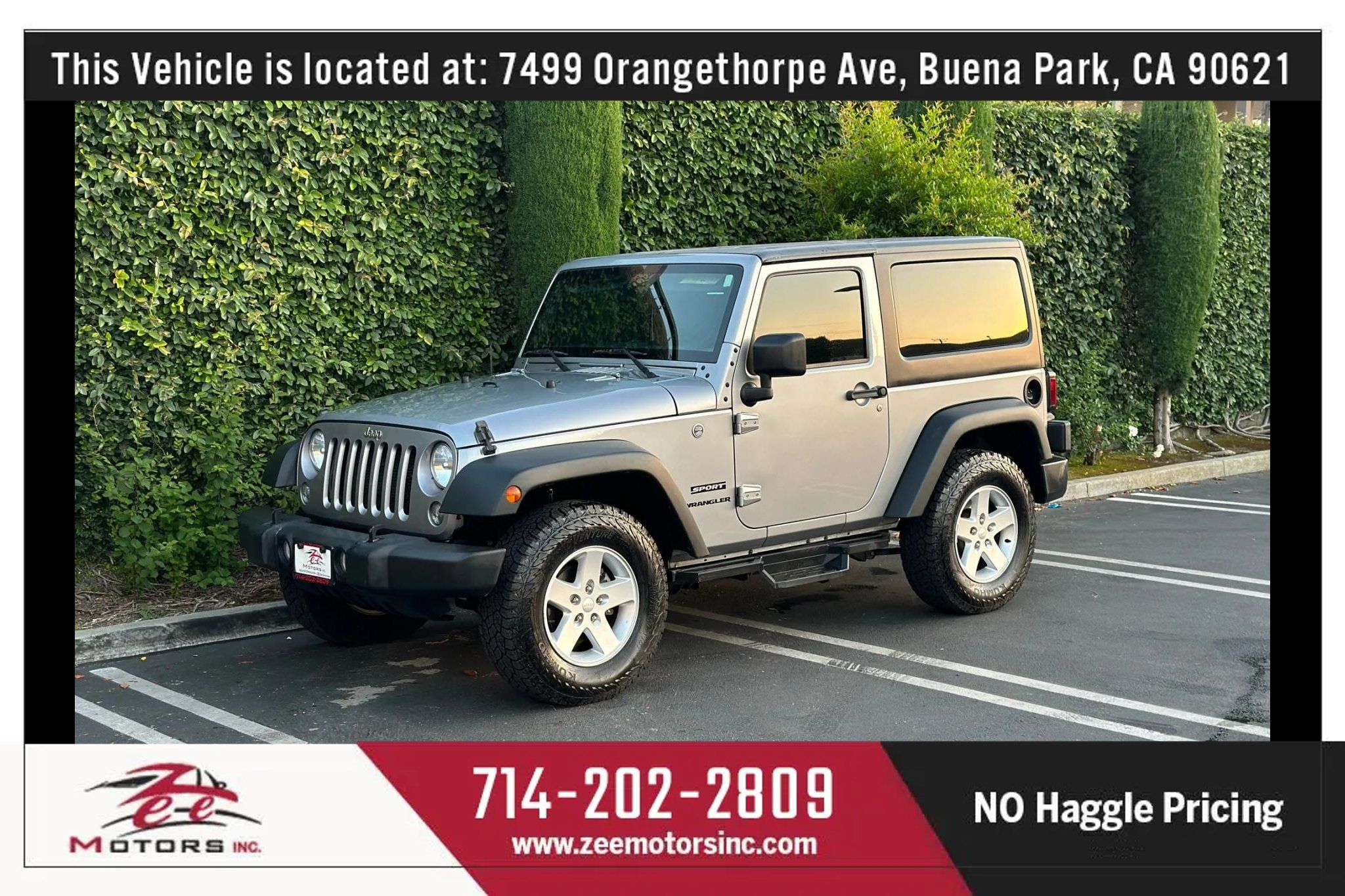 Used 2017 Jeep Wrangler Sport w/ Quick Order Package 24S AWD/4WD image 13