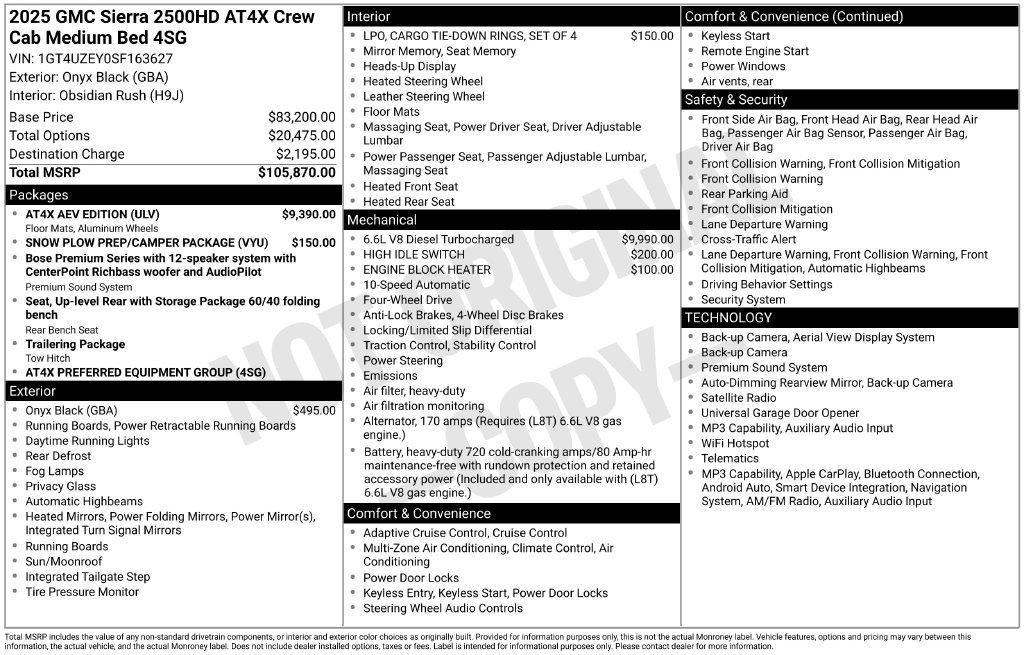 Used 2025 GMC Sierra 2500 AT4X w/ AT4X AEV Edition AWD/4WD image 5