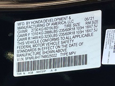 Used 2022 Honda Odyssey EX-L image 33
