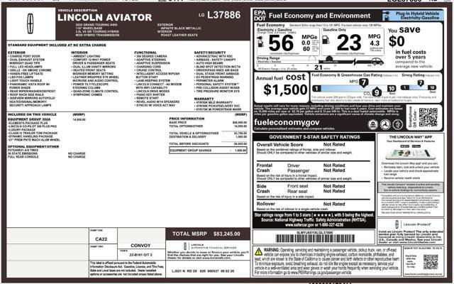 Used 2020 Lincoln Aviator Grand Touring w/ Equipment Group 302A AWD/4WD image 4