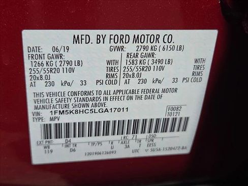 Used 2020 Ford Explorer Platinum w/ Premium Technology Package AWD/4WD image 28