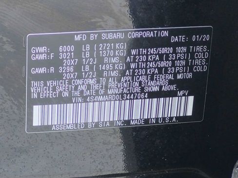 Used 2020 Subaru Ascent Touring w/ Popular Package #2A AWD/4WD image 45