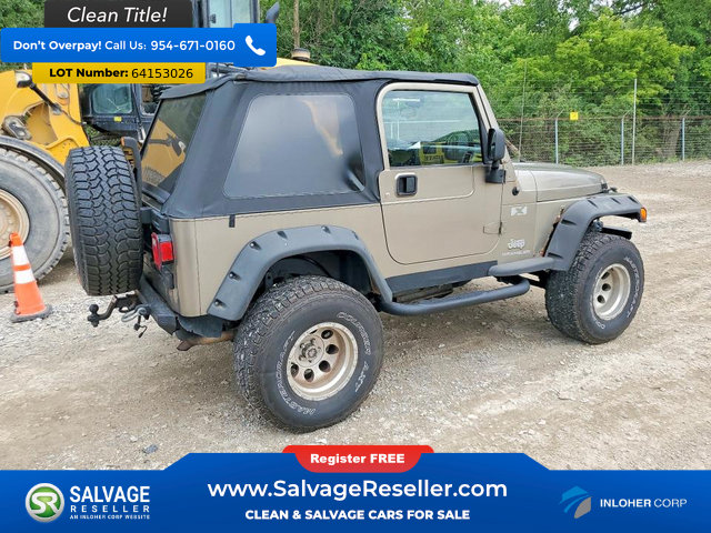 Used 2004 Jeep Wrangler X w/ Full Face Tire & Wheel Group AWD/4WD image 4