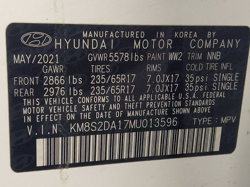 Used 2021 Hyundai Santa Fe Blue AWD/4WD image 33
