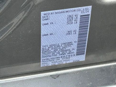 Used 2024 Nissan Altima 2.5 SV FWD image 15