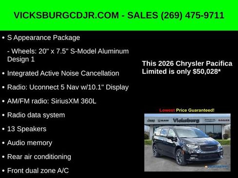 New 2026 Chrysler Pacifica Limited w/ S Appearance Package image 22