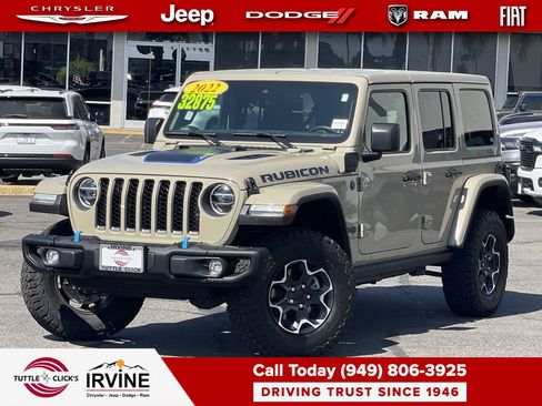 Used 2022 Jeep Wrangler Unlimited Rubicon 4xe w/ Steel Bumper Group image 1