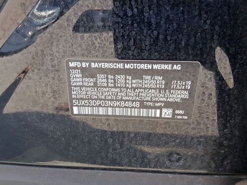 Certified 2022 BMW X3 xDrive30i w/ Convenience Package image 20