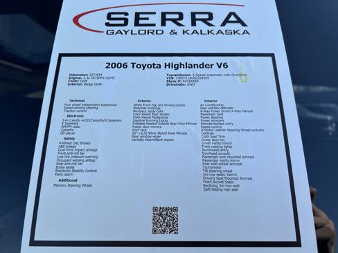 Used 2006 Toyota Highlander 4WD V6 w/ 3rd Row image 31