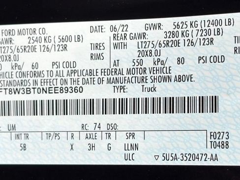 Used 2022 Ford F350 Lariat w/ Black Appearance Package AWD/4WD image 55