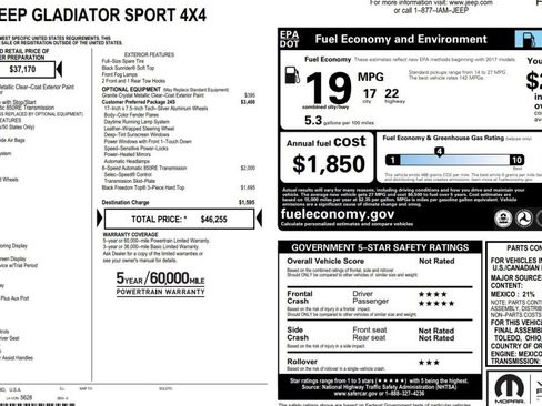 Used 2022 Jeep Gladiator Sport image 12